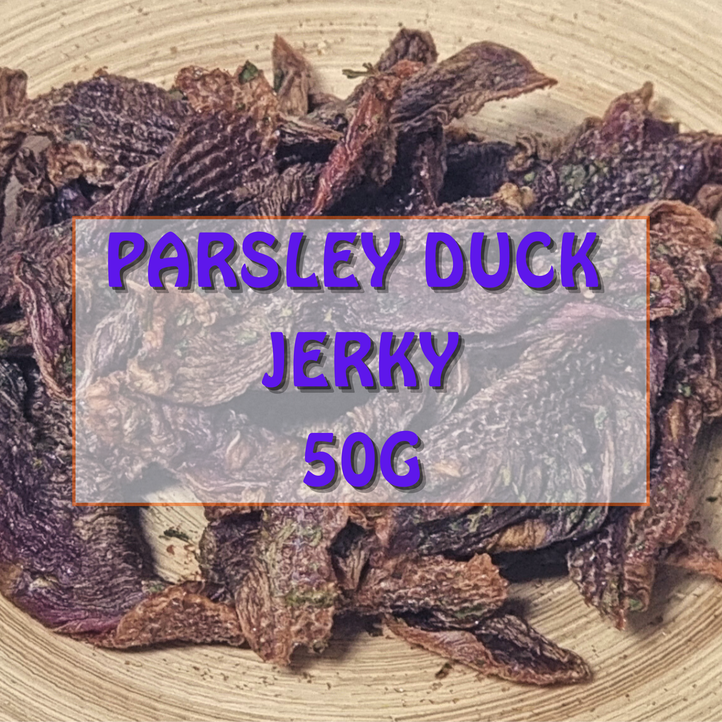 Dehydrated Parsley Duck Jerky