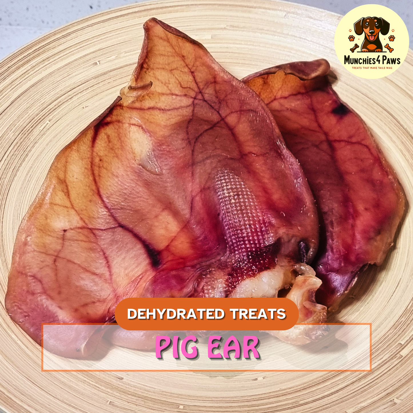 Dehydrated Pig Ear (Whole)