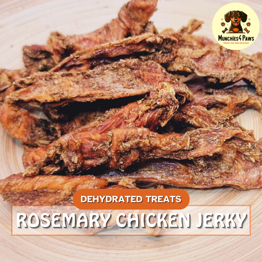 Dehydrated Rosemary Chicken Jerky